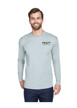 UltraClub Adult Cool & Dry Sport Long-Sleeve Performance Interlock T-Shirt